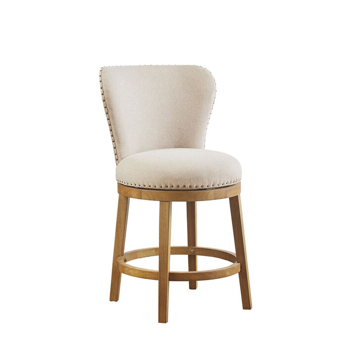 Stewart Upholstered 360 Degree Swivel Counter Stool 25"