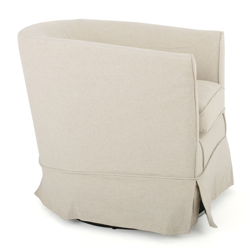 Merax Fabric Swivel Accent Chair with Washable Cover