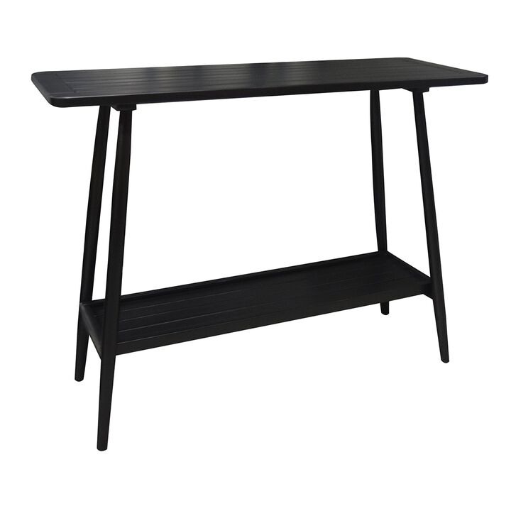 F. Corriveau International - Windsor Outdoor Console Table, Made of Acacia Wood