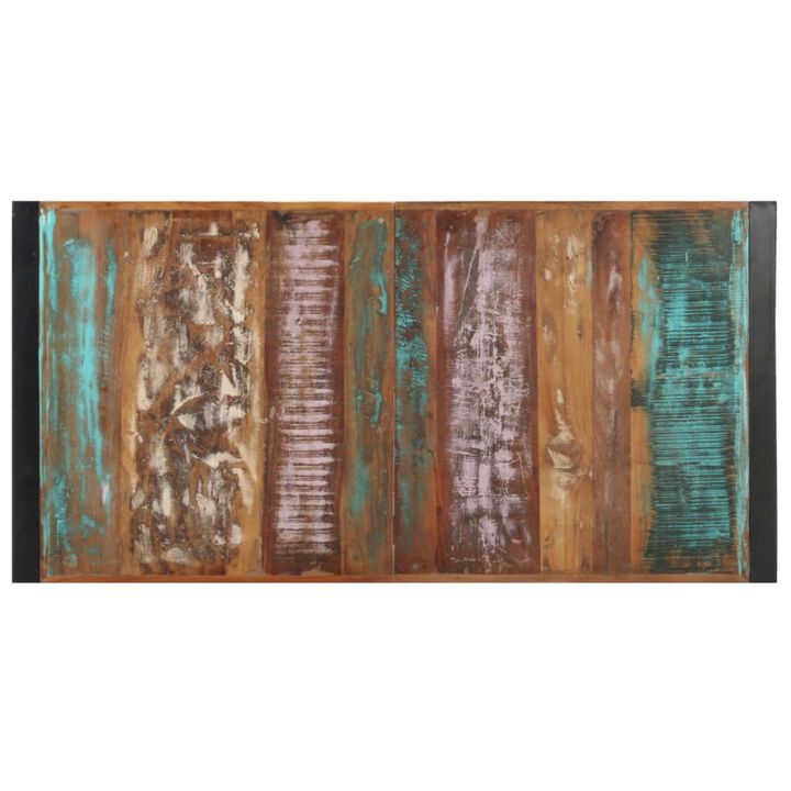 vidaXL Coffee Table 55.1"x27.6"x15.7" Solid Reclaimed Wood