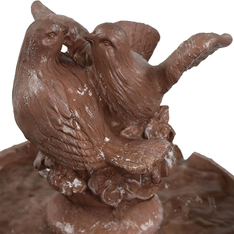 Sunnydaze Dove Pair Resin Outdoor 3-Tier Water Fountain