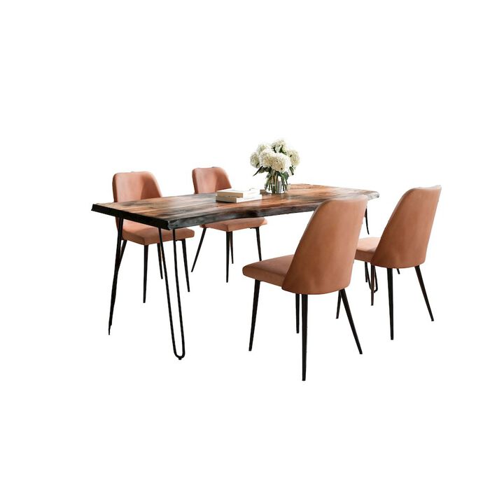 Jofran Nature's Edge Five Piece Solid Acacia Dining Set