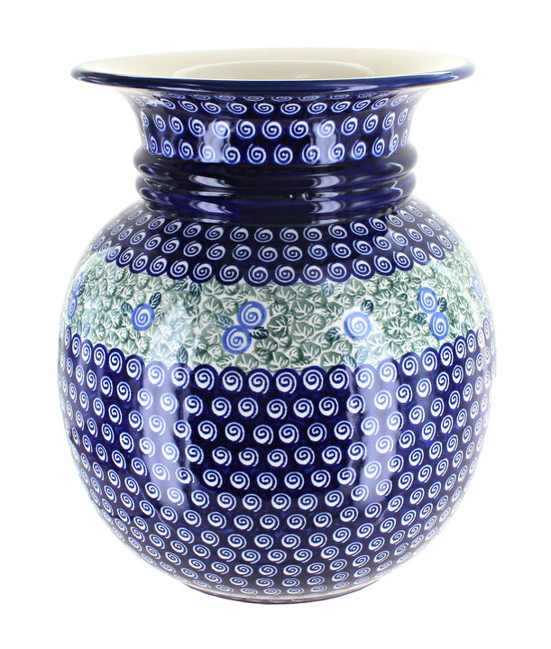 Blue Rose Polish Pottery Zara Floor Vase