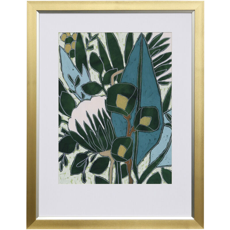 Bottle Glass Garden I Framed Print