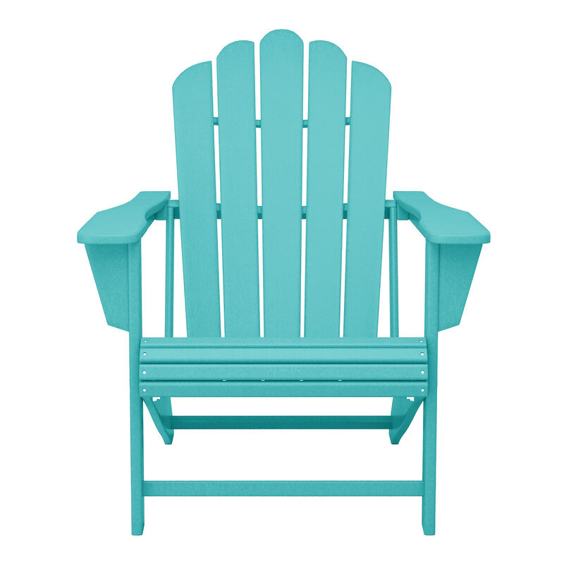 WestinTrends Outdoor Patio HDPE Adirondack Chair With Cup Holder