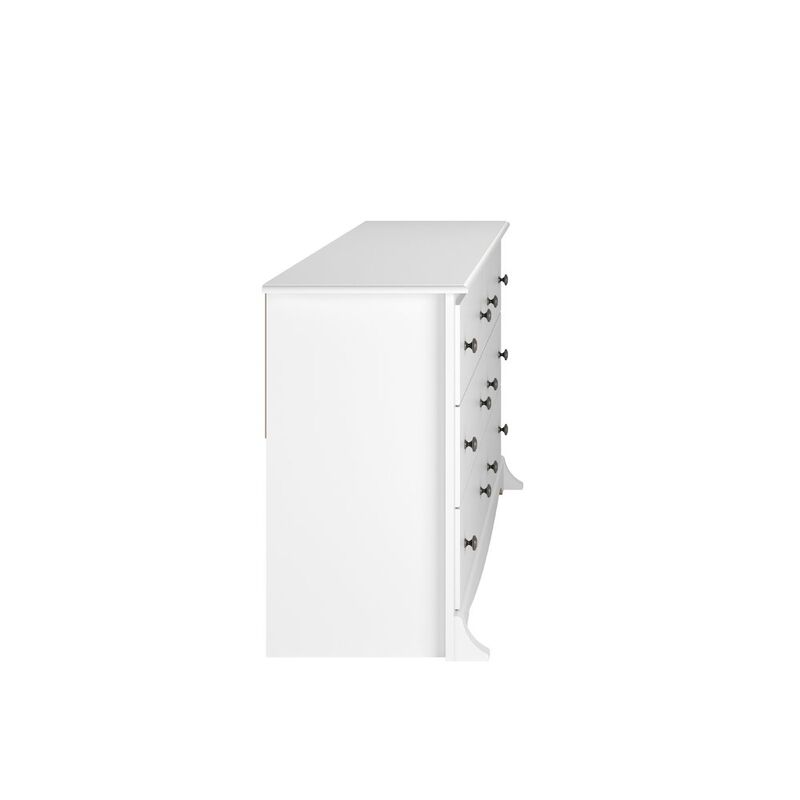 Prepac White Monterey 6 Drawer Dresser