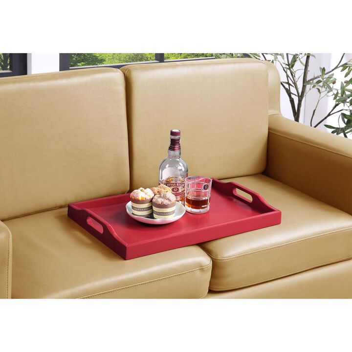 Convenience Concepts Designs2Go Serving Tray, Cranberry Red