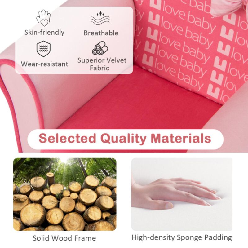 Hivvago Original Kids Sofa with Armrest and Thick Cushion