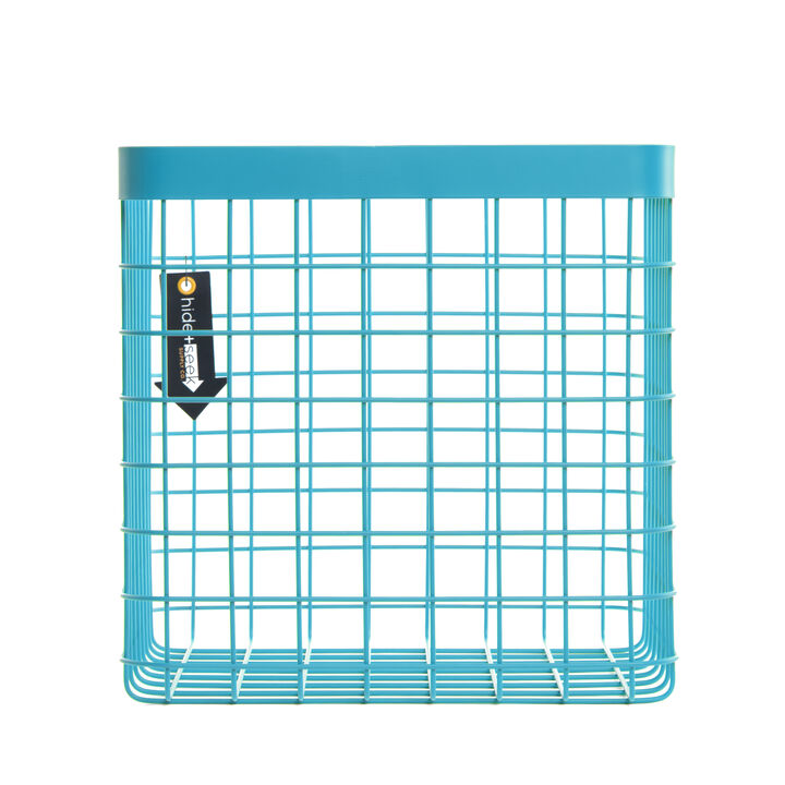 Formation Heavy-Duty Wire Bin-X-Large-Turquoise