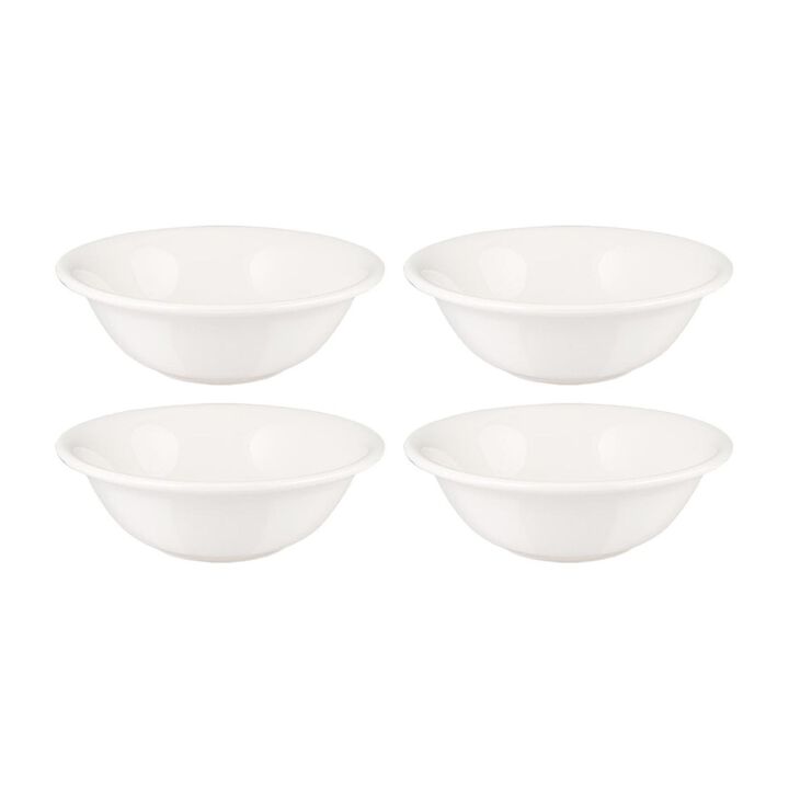 Gourmet dia.7" h:2.5" 23 oz. Round Warm White Porcelain Bowl (Set of 4)