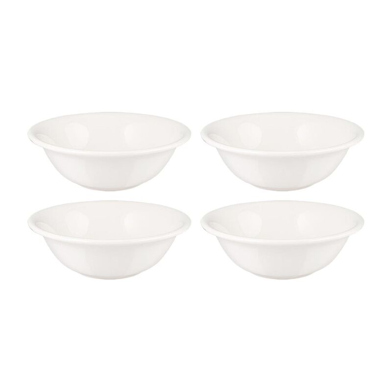 Gourmet dia.7" h:2.5" 23 oz. Round Warm White Porcelain Bowl (Set of 4)