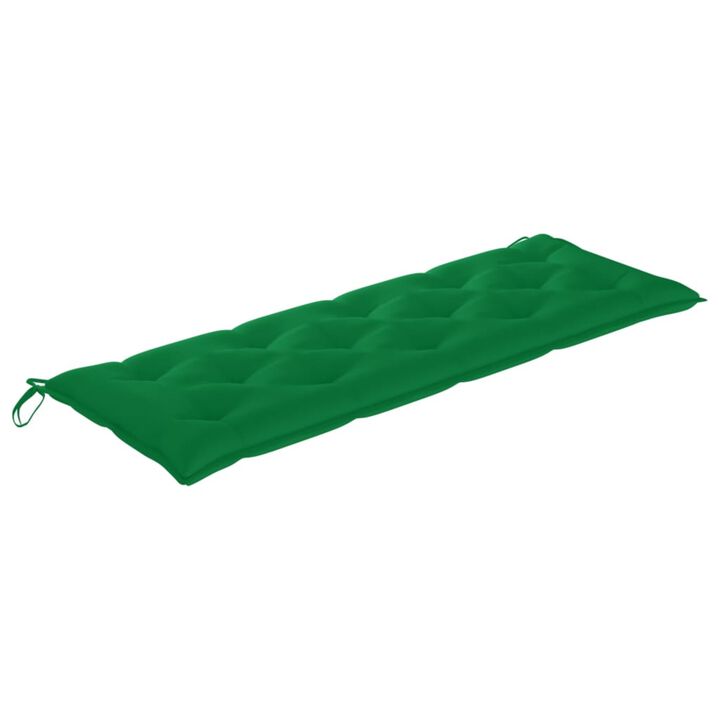 vidaXL Garden Bench Cushion Green 59.1"x19.7"x2.8" Fabric