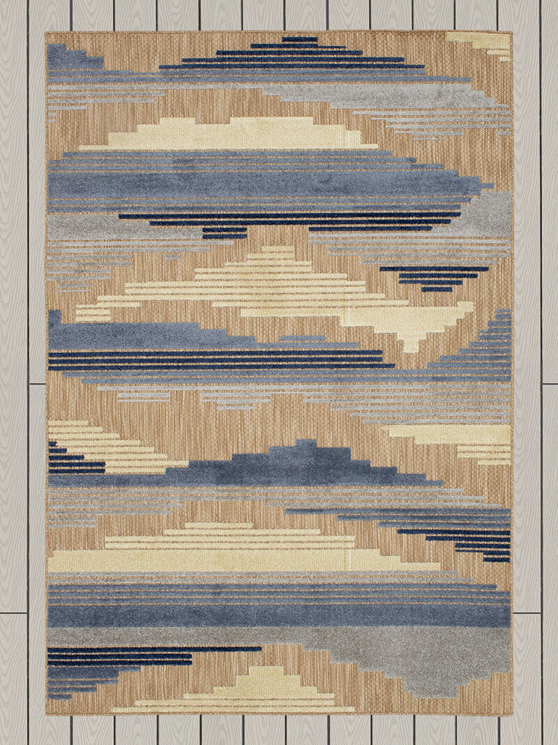 Cabana Pristine Cove Blue 7' 10" X 10' Rug
