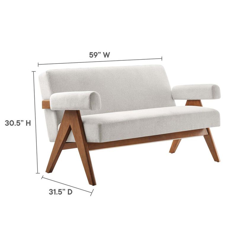 Modway Lyra Fabric Loveseat