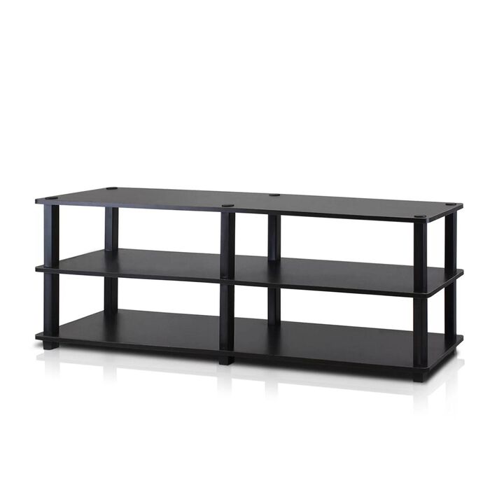 Hivvago Modern 3 Shelf Espresso Black Shoe Rack   Holds up to 18 Pair of Shoes