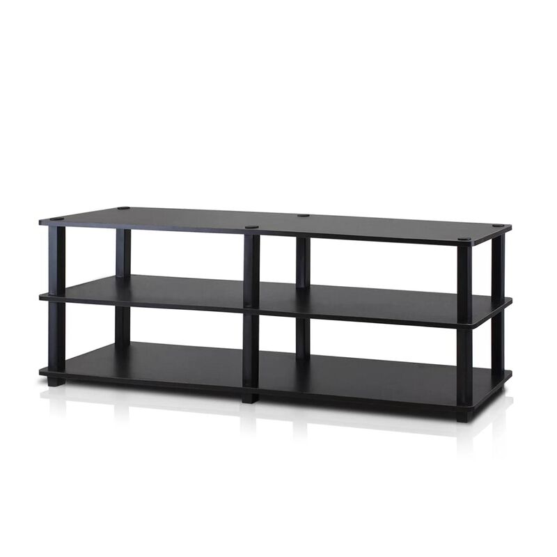 Hivvago Modern 3 Shelf Espresso Black Shoe Rack   Holds up to 18 Pair of Shoes
