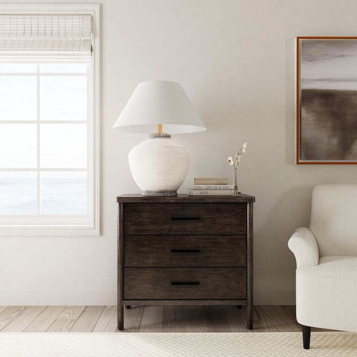Butler Specialty Lennon 3 Drawer Rounded Leg Dresser, Brown