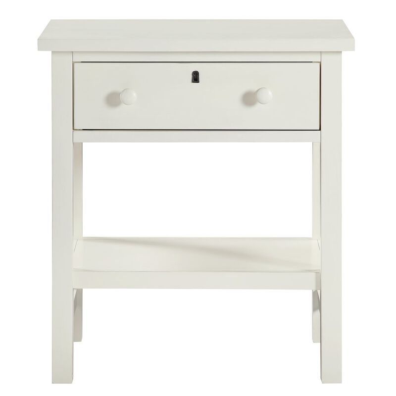 Comfort Pointe Franklen 1-drawer Storage Nightstand - Antique White