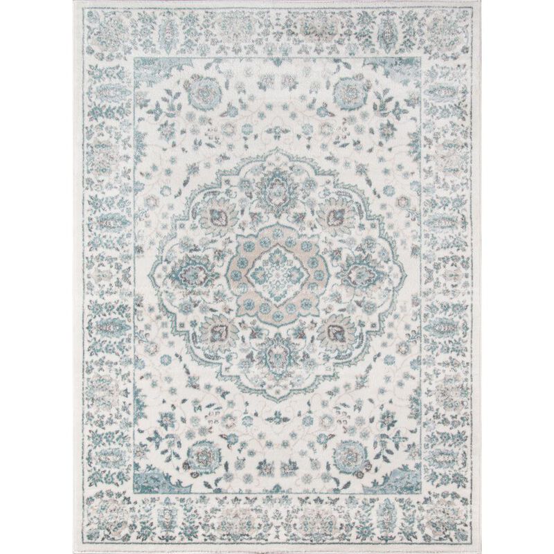 Momeni Traditional Rectangle Area Rug, Ivory, 9'3 X 12'6