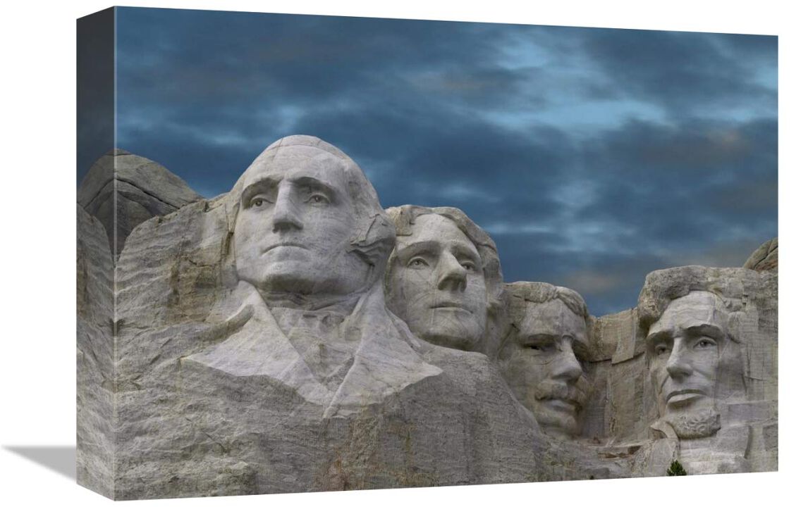 Mount Rushmore National Monument, South Dakota-Canvas Art-16x12