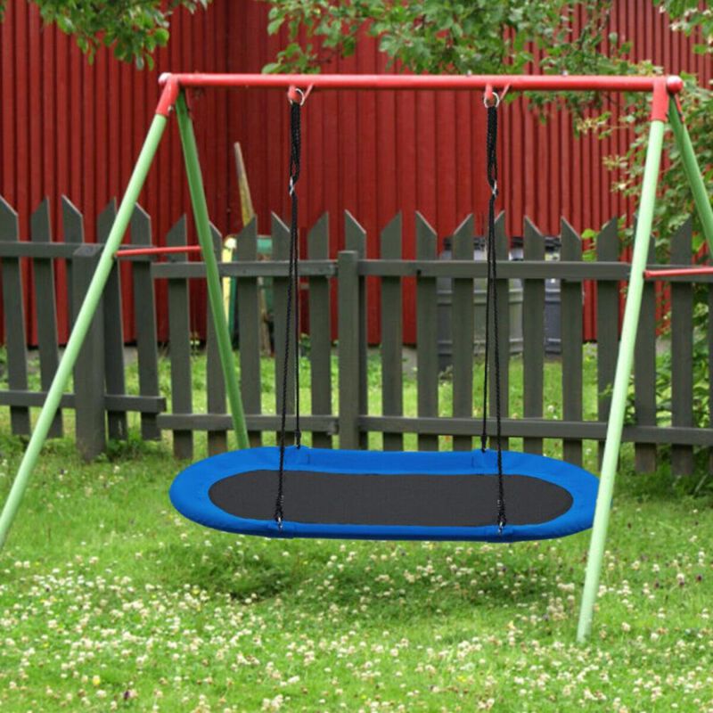Hivvago 60 Inch Saucer Surf Outdoor Adjustable Swing Set