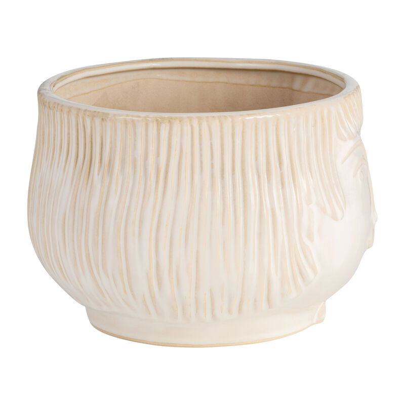 7" Grandpa Planter, White