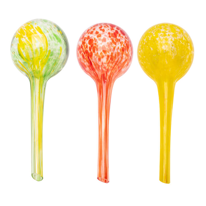 6.5" Inch Self-Watering Plant Gazing Globes – 3 Pack Mini Aqua Gazing Globes