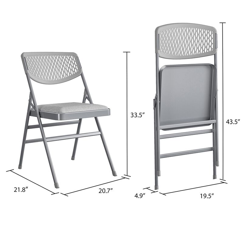 Ultra Comfort Commercial XL Premium Fabric Padded Folding Chair