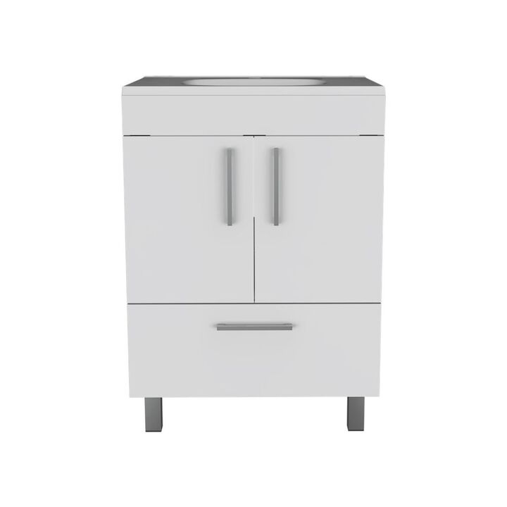 Single Bathroom Vanity Mayorca, Bathroom, White