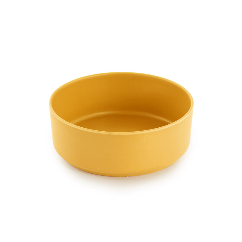 Gibson Home Canyon Crest 12 Piece Round Melamine Dinnerware Set in Yellow