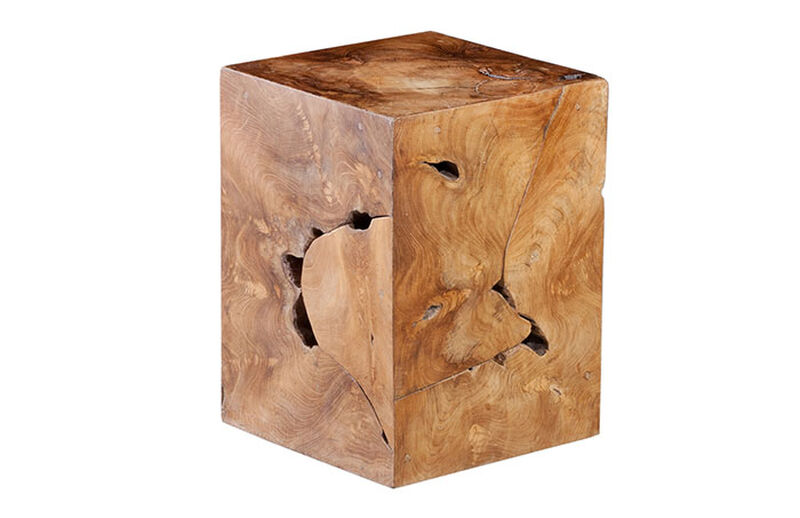 Teak Slice Stool