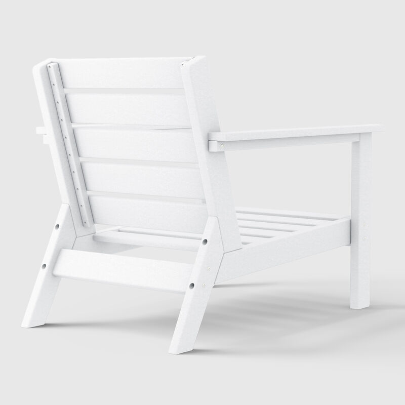 WestinTrends Outdoor Patio HDPE Deep Seating Armchair (Set of 2)