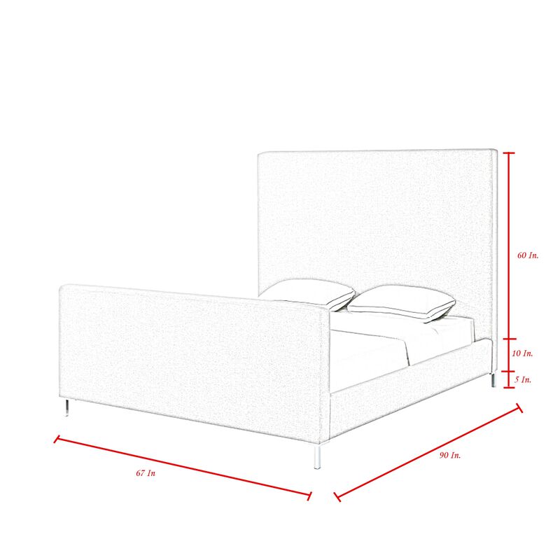 Inspired Home Geneva Platform Bed