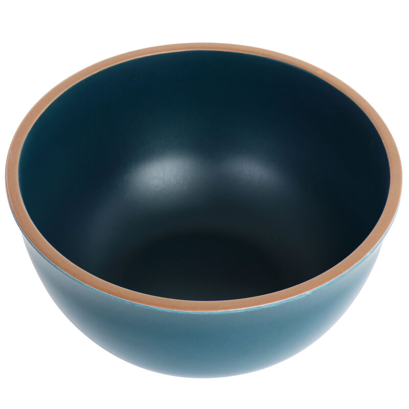 Gibson Home Rockabye 4 Piece Melamine Cereal Bowl Set in Dark Teal