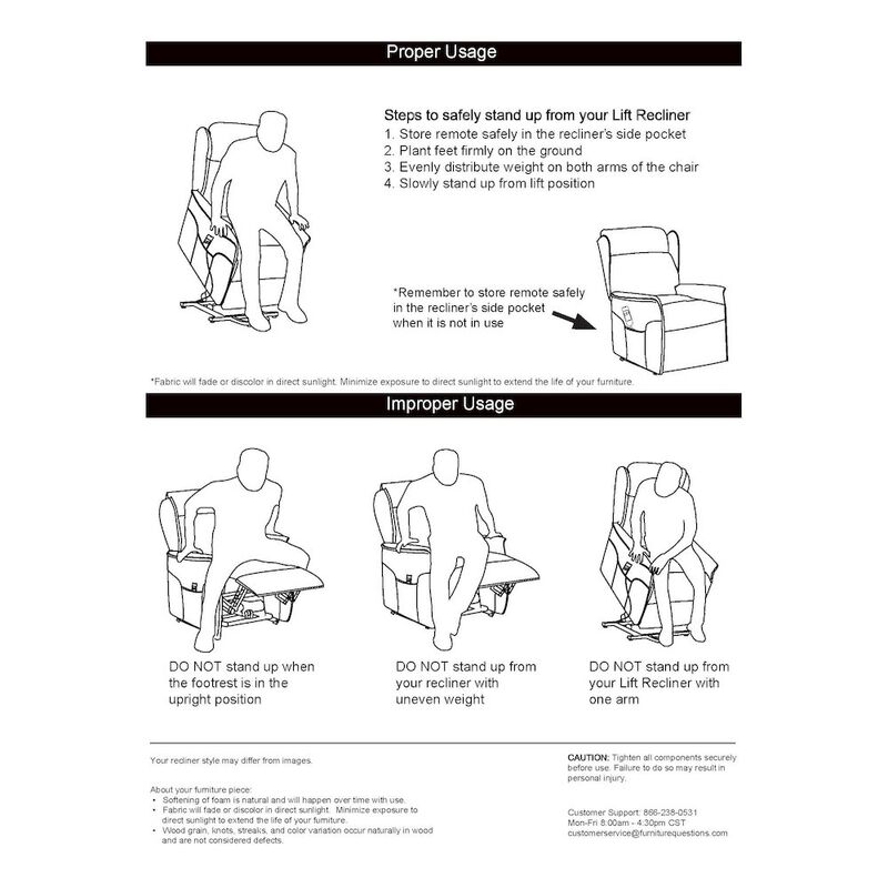 ProLounger Wall Hugger Recliner in Grey Microfiber with Stitched Back