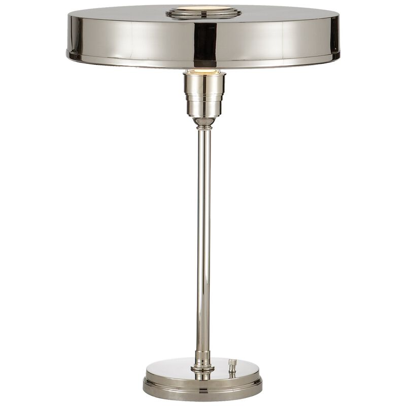 Carlo Table Lamp in Polished Nickel