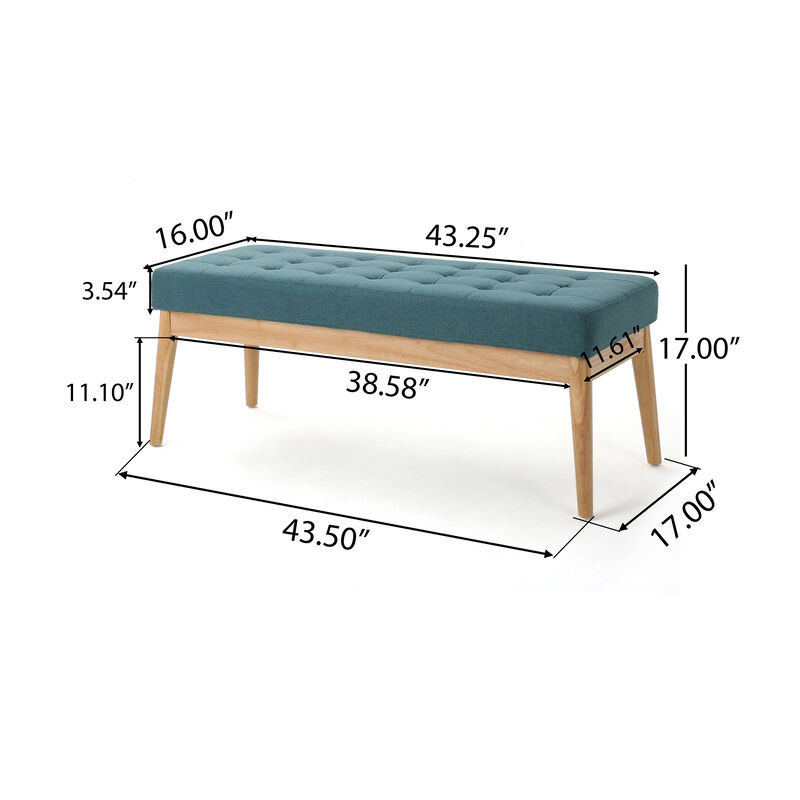 Merax Modern Upholstered Ottoman Bench Footrest