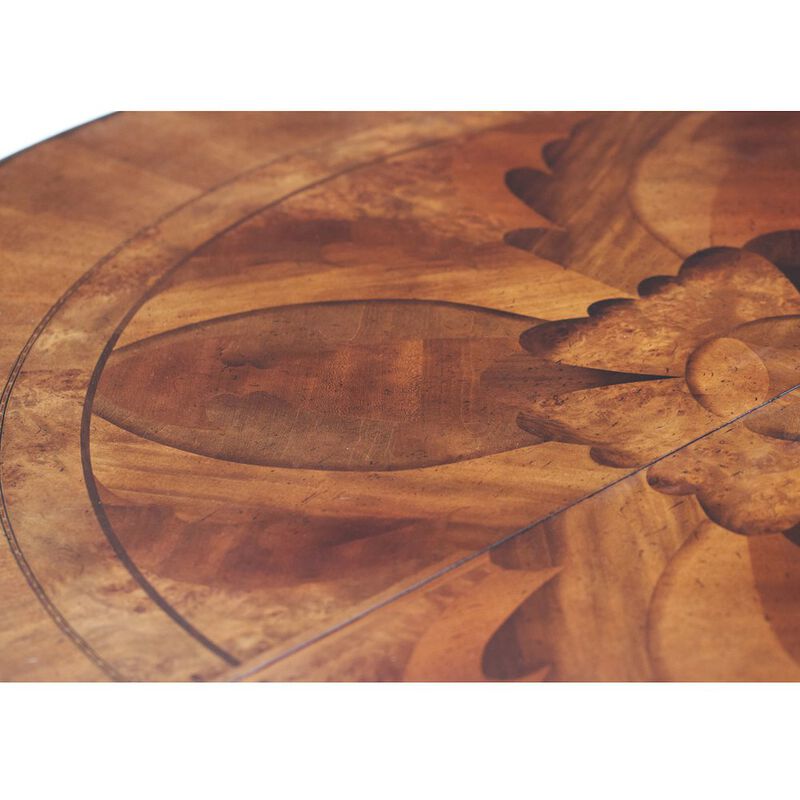 Michael Amini Villa Valencia Round Dining Table - Classic Chestnut