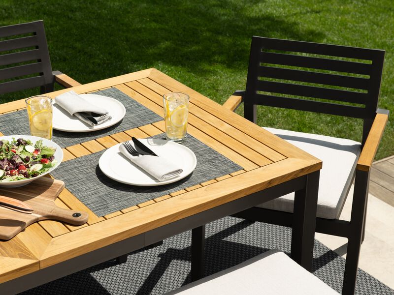 Rhodes 5 Piece Patio Dining Set with 72 in. Table