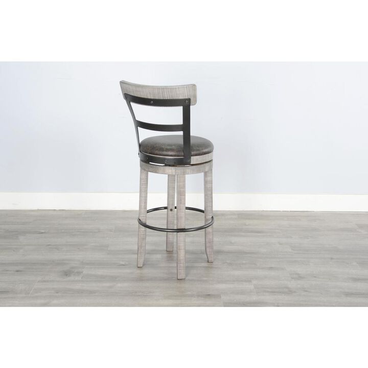 Sunny Designs Bar Swivel Barstool, Cushion Seat