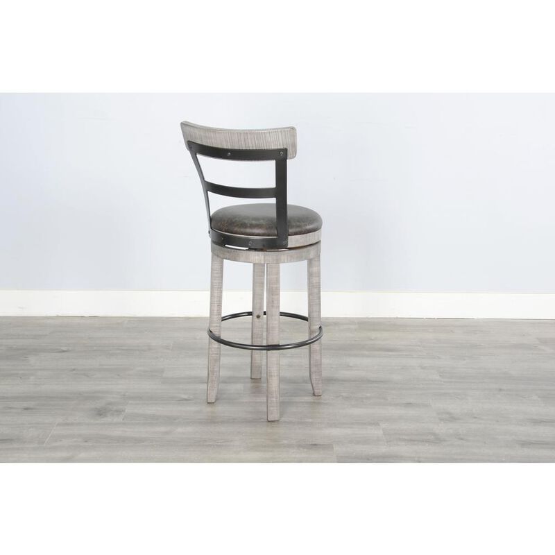 Sunny Designs Bar Swivel Barstool, Cushion Seat