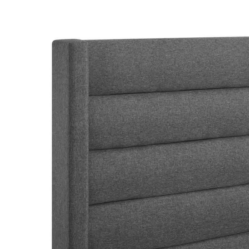 Inspired Home Ames Velvet Platform Bed