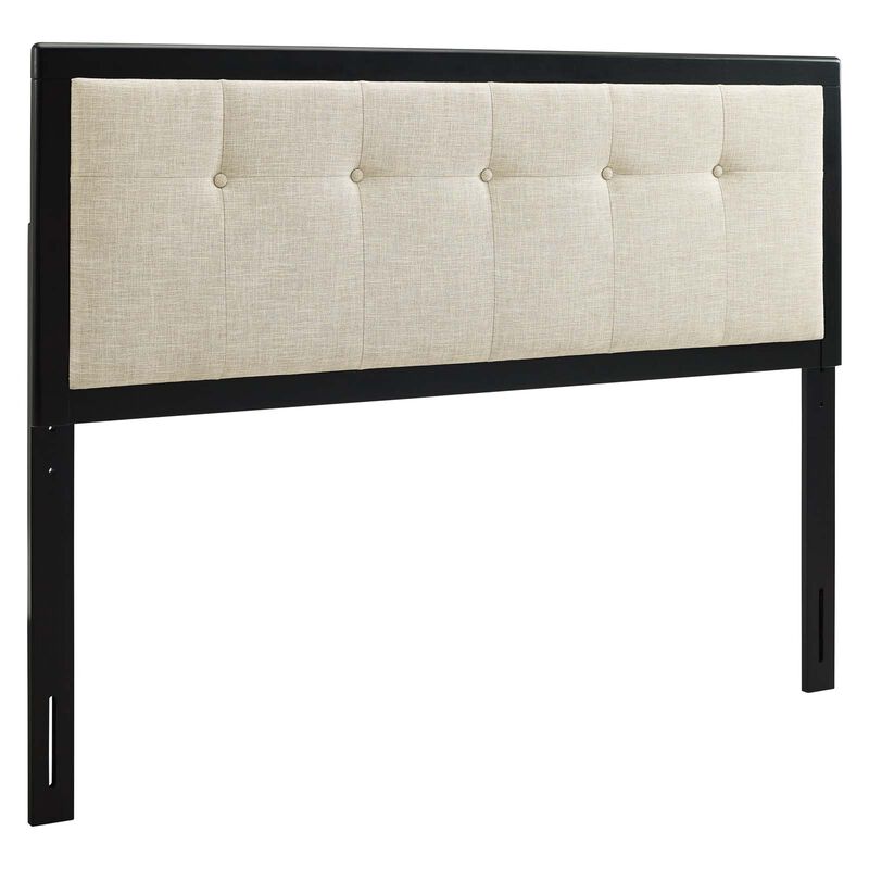 Modway - Draper Tufted Queen Fabric and Wood Headboard
