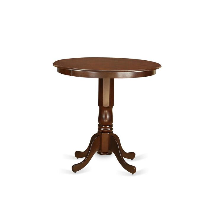 East West Furniture Jackson  Counter  Height  Table  in  Mahogay  Finish
