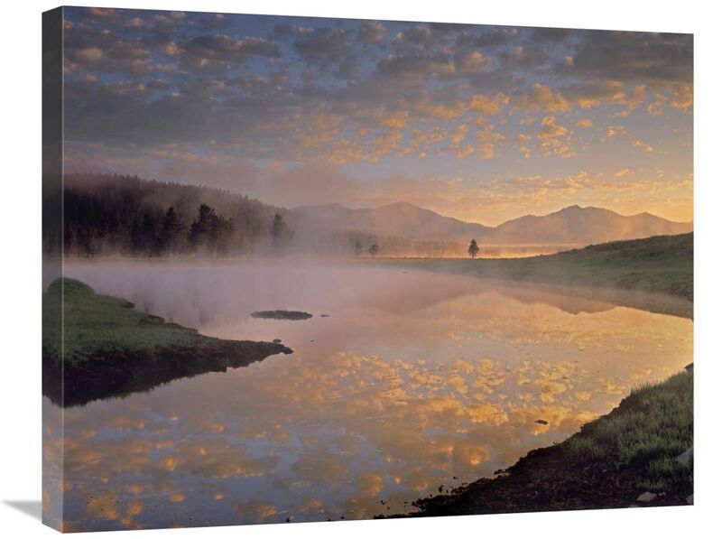Absaroka Range from Alum Creek, Yellowstone National Park, Wyoming-Canvas Art-28x22