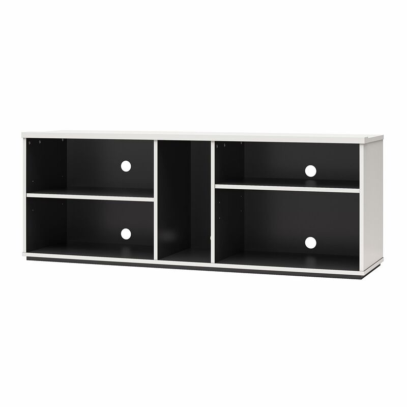 Shadow Gaming & Collectable Display Storage Bookcase, White and Matte Black