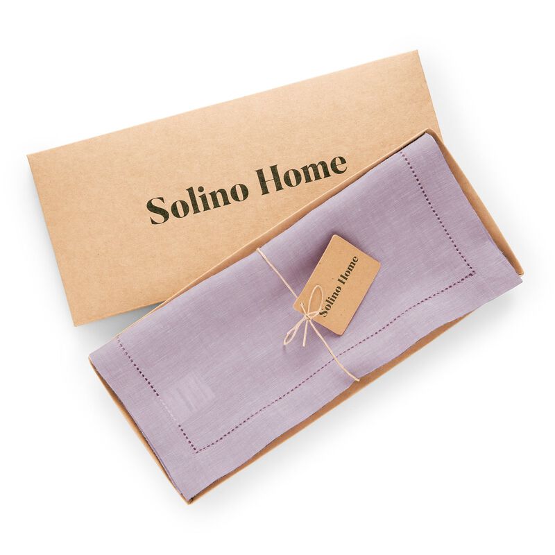 Solino Home 100% Pure Linen Table Runner 14 x 108 Inch | Milan