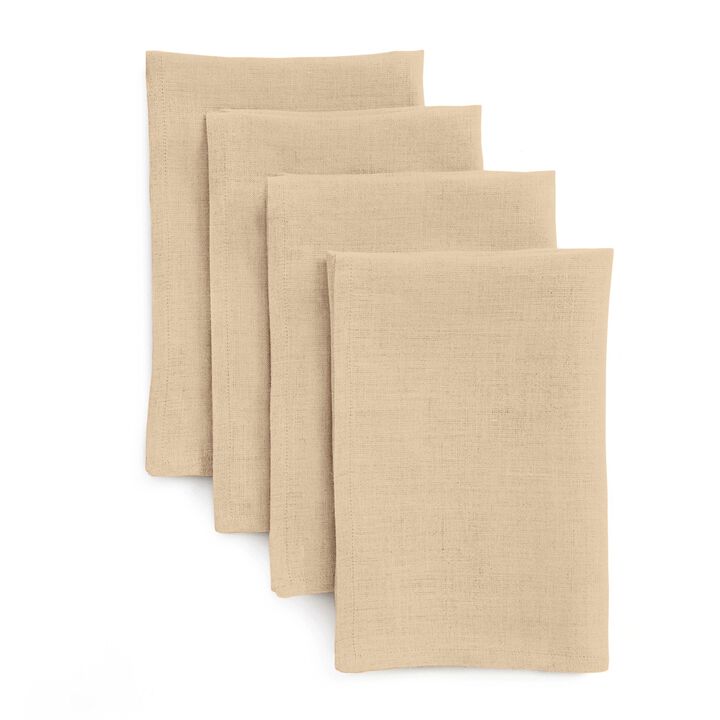 Solino Home 100% Pure Linen Dinner Napkins 20 x 20 Inch Set of 4 | Fete