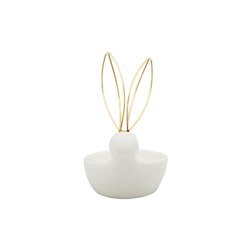Ceramic 5" Bunny Trinket Tray