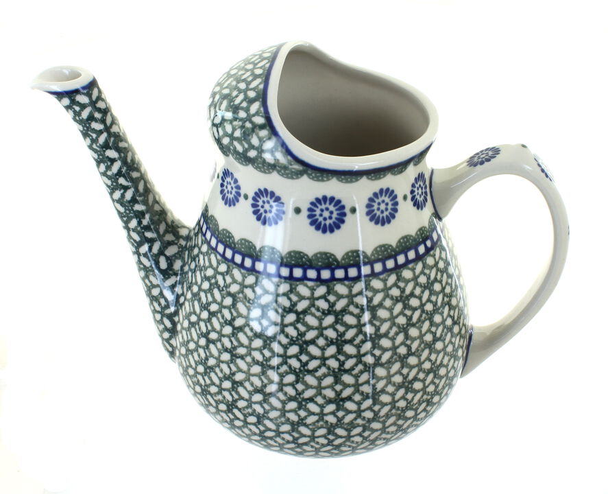 Blue Rose Polish Pottery Teresa Watering Can